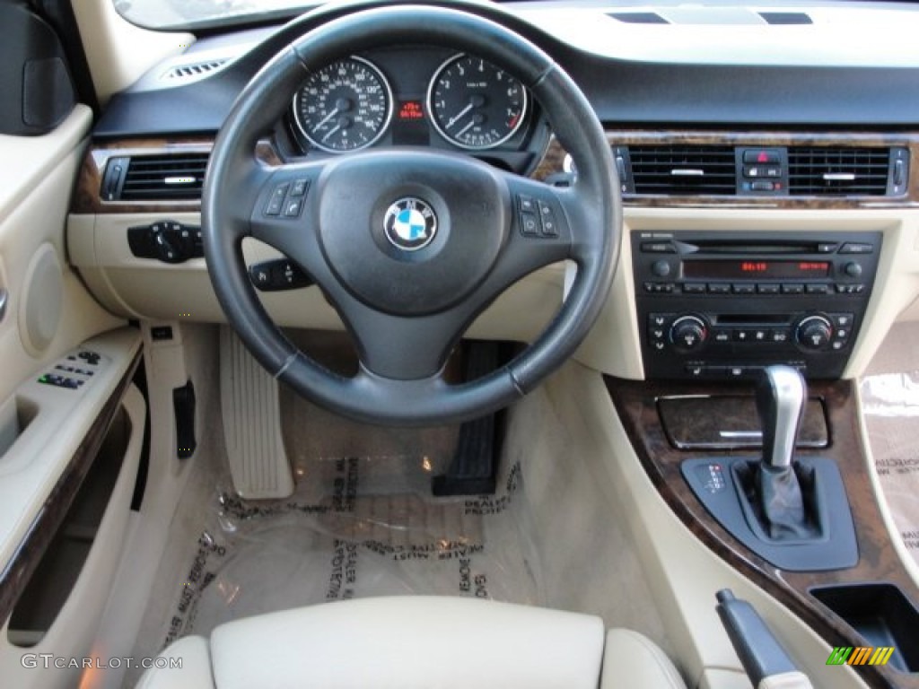 2006 BMW 3 Series 330i Sedan Beige Dashboard Photo #62373315