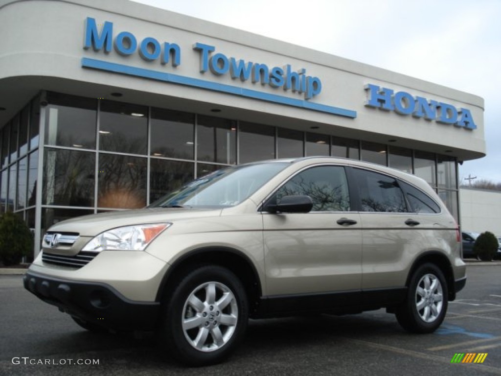 2009 CR-V EX 4WD - Borrego Beige Metallic / Ivory photo #1