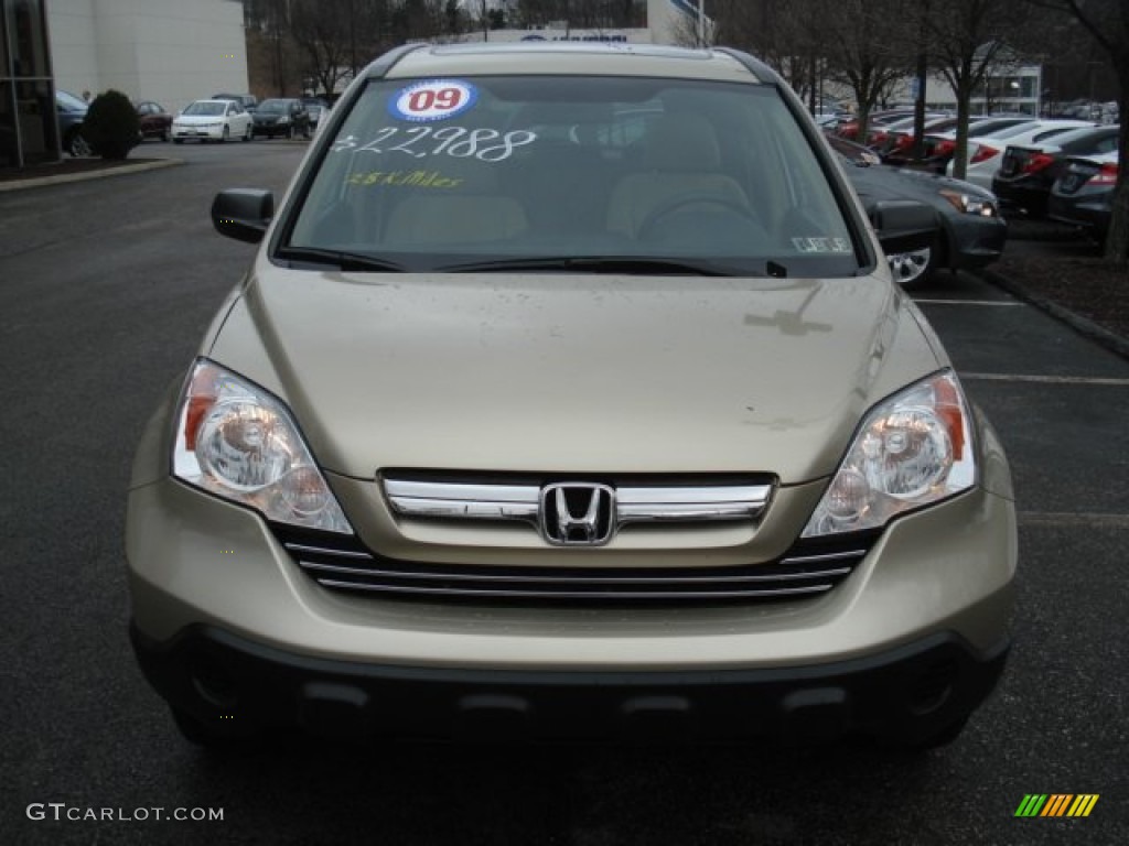 2009 CR-V EX 4WD - Borrego Beige Metallic / Ivory photo #2