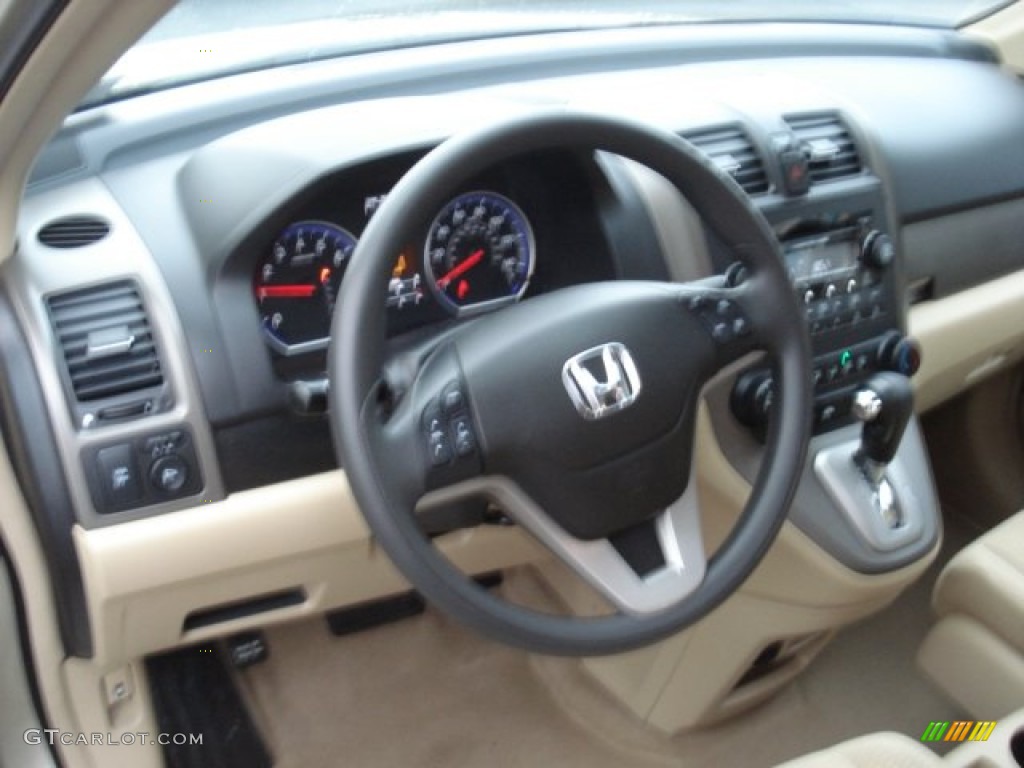 2009 CR-V EX 4WD - Borrego Beige Metallic / Ivory photo #20