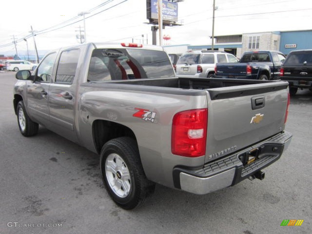 2007 Silverado 1500 LT Z71 Crew Cab 4x4 - Graystone Metallic / Ebony Black photo #9