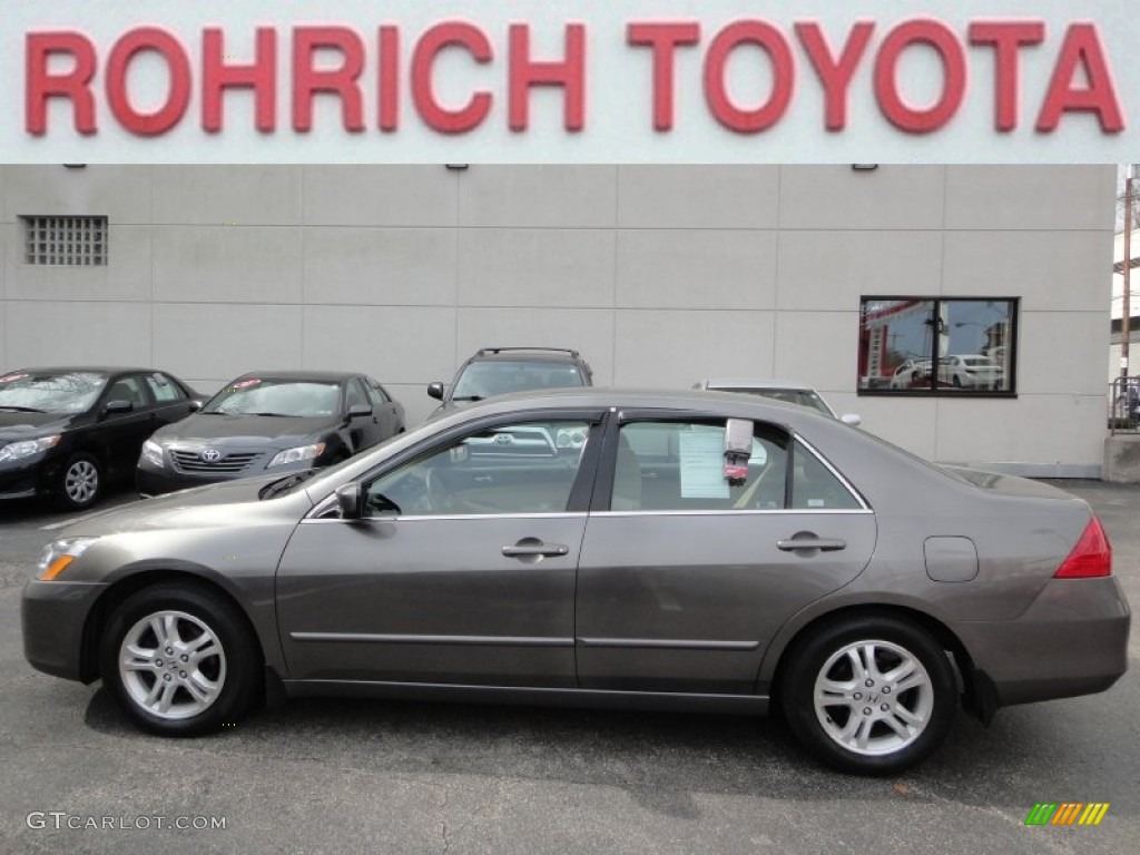 2007 Accord EX Sedan - Carbon Bronze Pearl / Ivory photo #1