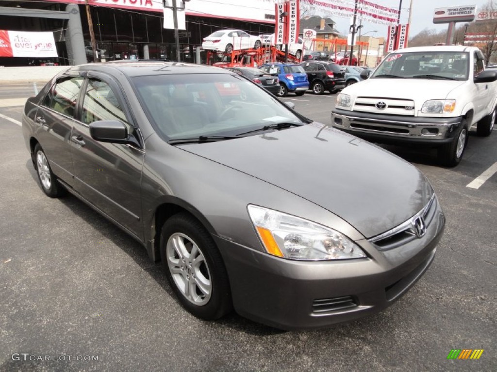 2007 Accord EX Sedan - Carbon Bronze Pearl / Ivory photo #6