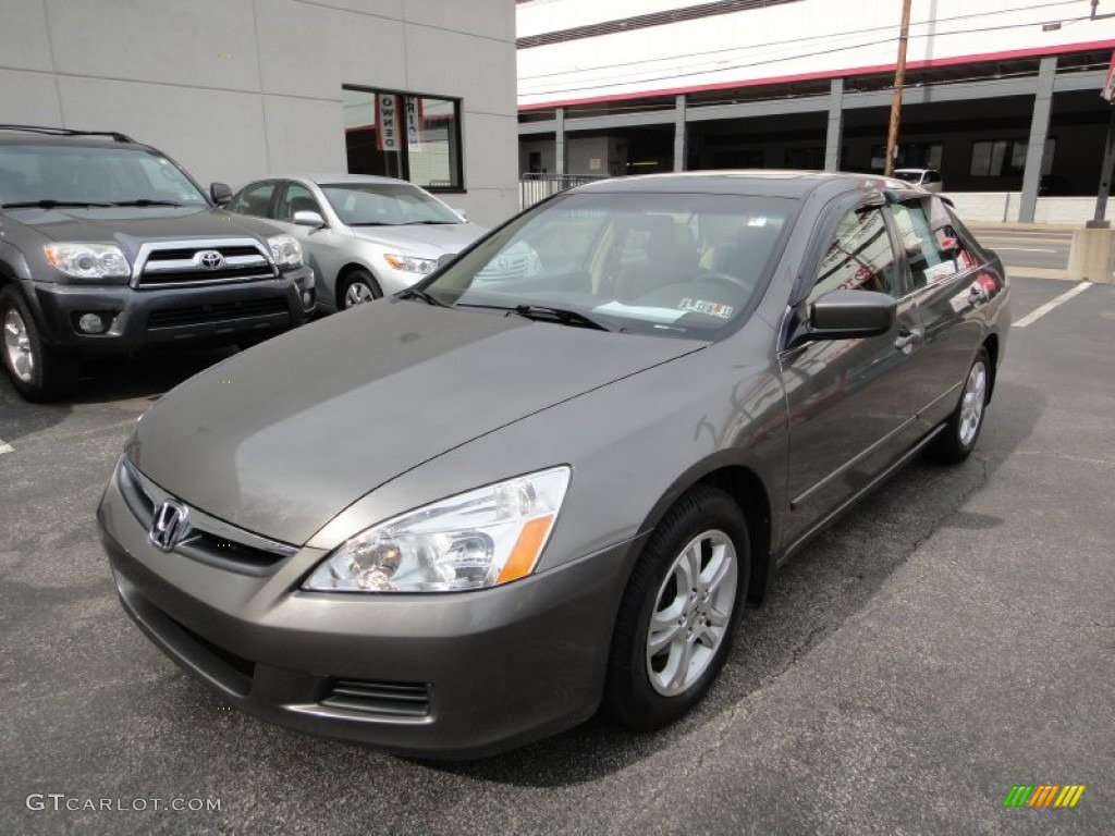 2007 Accord EX Sedan - Carbon Bronze Pearl / Ivory photo #11