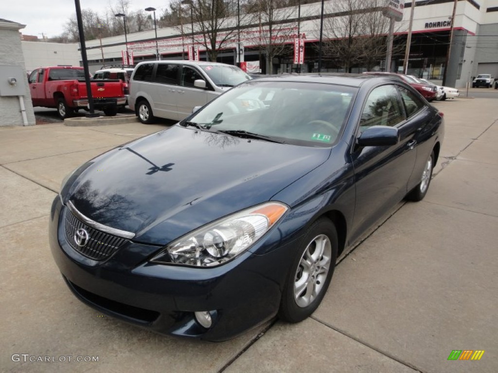2006 Solara SE Coupe - Oceanus Blue Pearl / Ivory photo #11