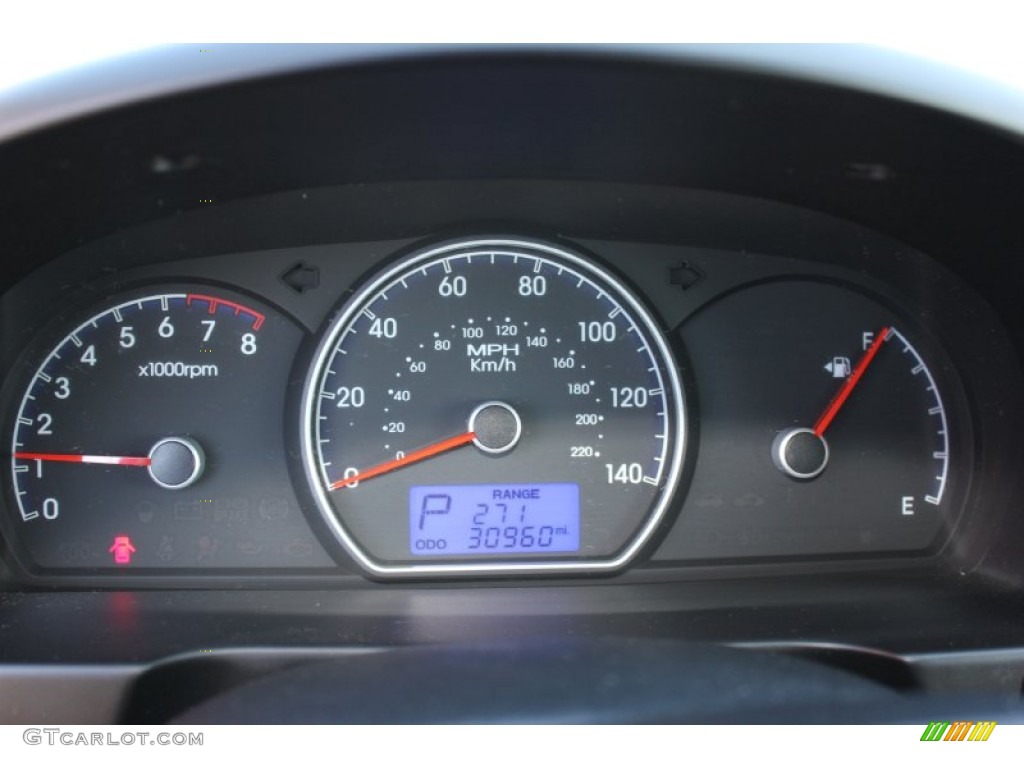 2009 Hyundai Elantra SE Sedan Gauges Photo #62378772