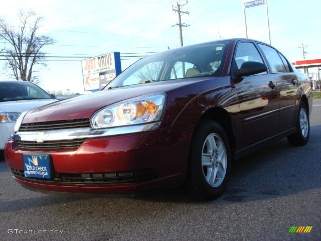 2004 Malibu LS V6 Sedan - Sport Red Metallic / Neutral photo #1