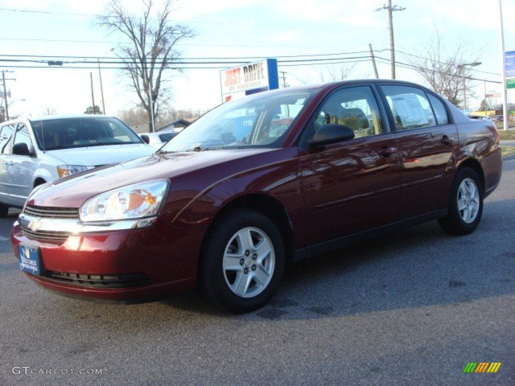 2004 Malibu LS V6 Sedan - Sport Red Metallic / Neutral photo #2