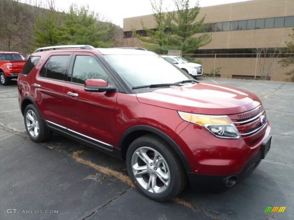 2013 Explorer Limited 4WD - Ruby Red Metallic / Charcoal Black photo #1