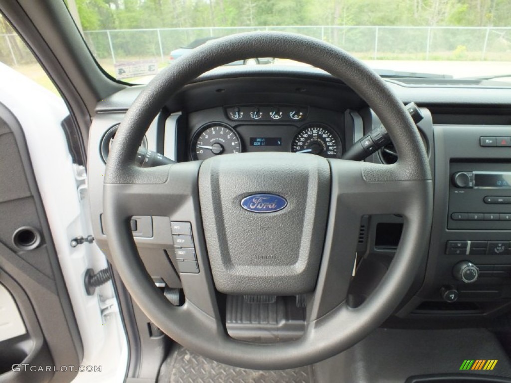 2012 F150 XL SuperCrew - Oxford White / Steel Gray photo #13