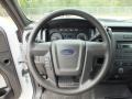 Steel Gray 2012 Ford F150 XL SuperCrew Steering Wheel