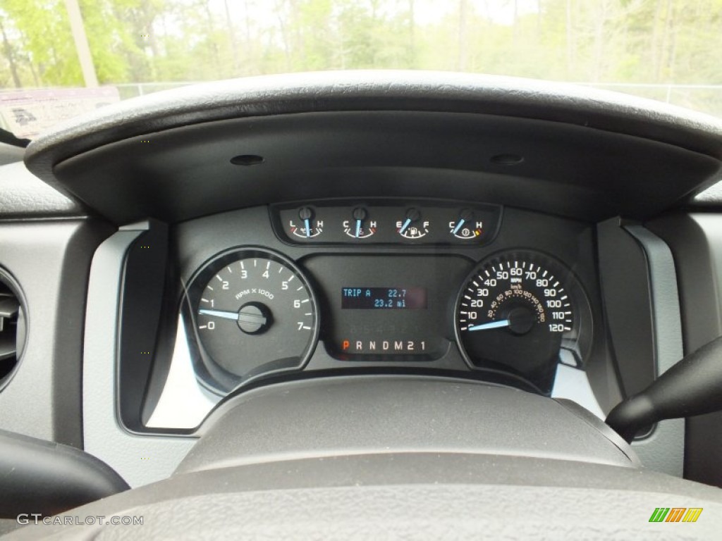 2012 F150 XL SuperCrew - Oxford White / Steel Gray photo #15