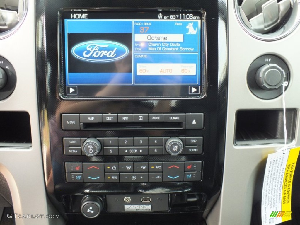 2012 Ford F150 FX4 SuperCrew 4x4 Controls Photo #62380197