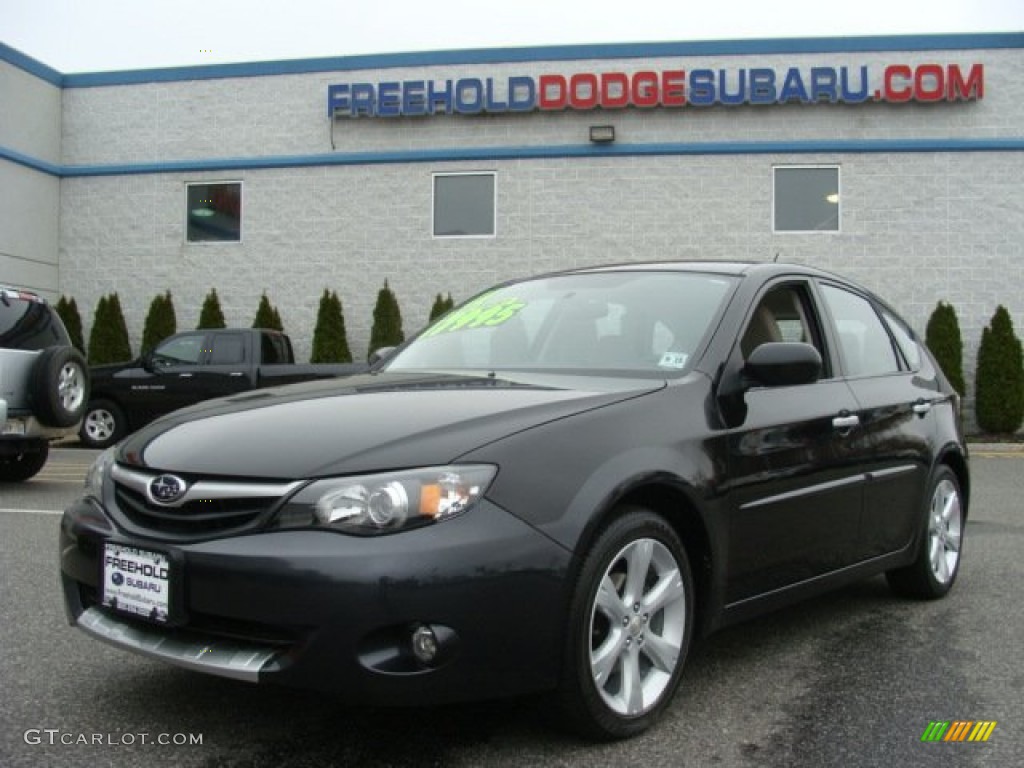 2011 Impreza Outback Sport Wagon - Obsidian Black Pearl / Ivory photo #1