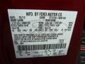 FL: Toreador Red Metallic 2012 Ford Escape XLT V6 4WD Color Code