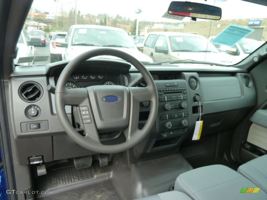 2012 Ford F150 STX SuperCab 4x4 Steel Gray Dashboard Photo #62380563