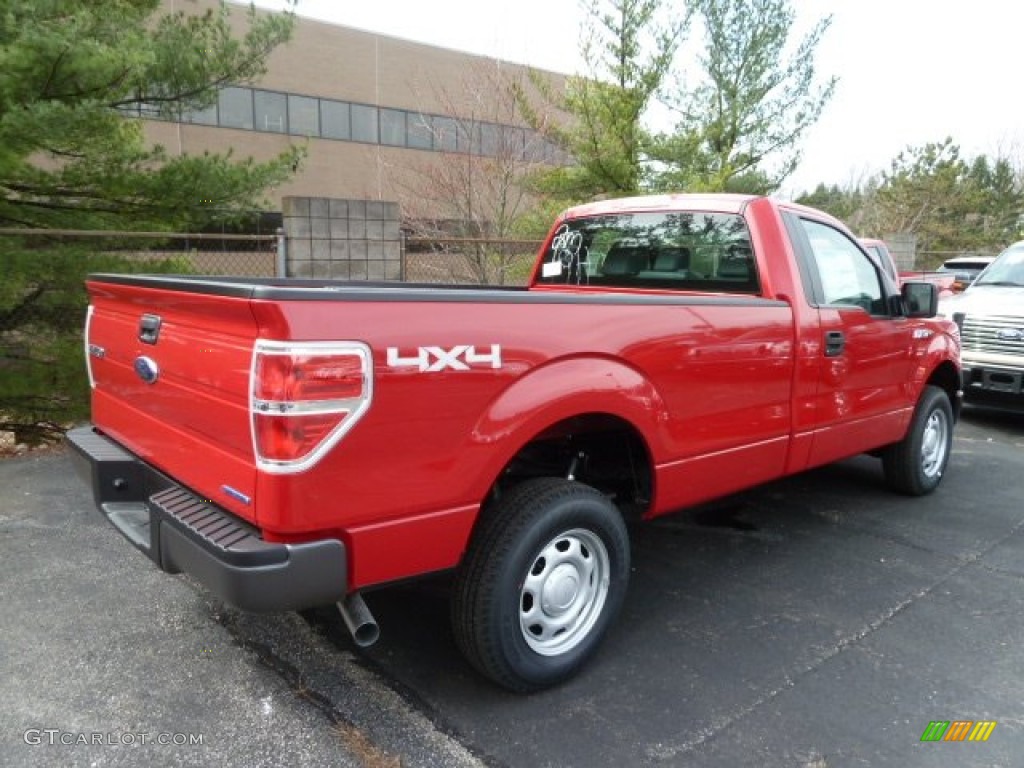 Vermillion Red 2012 Ford F150 XL Regular Cab 4x4 Exterior Photo #62380632