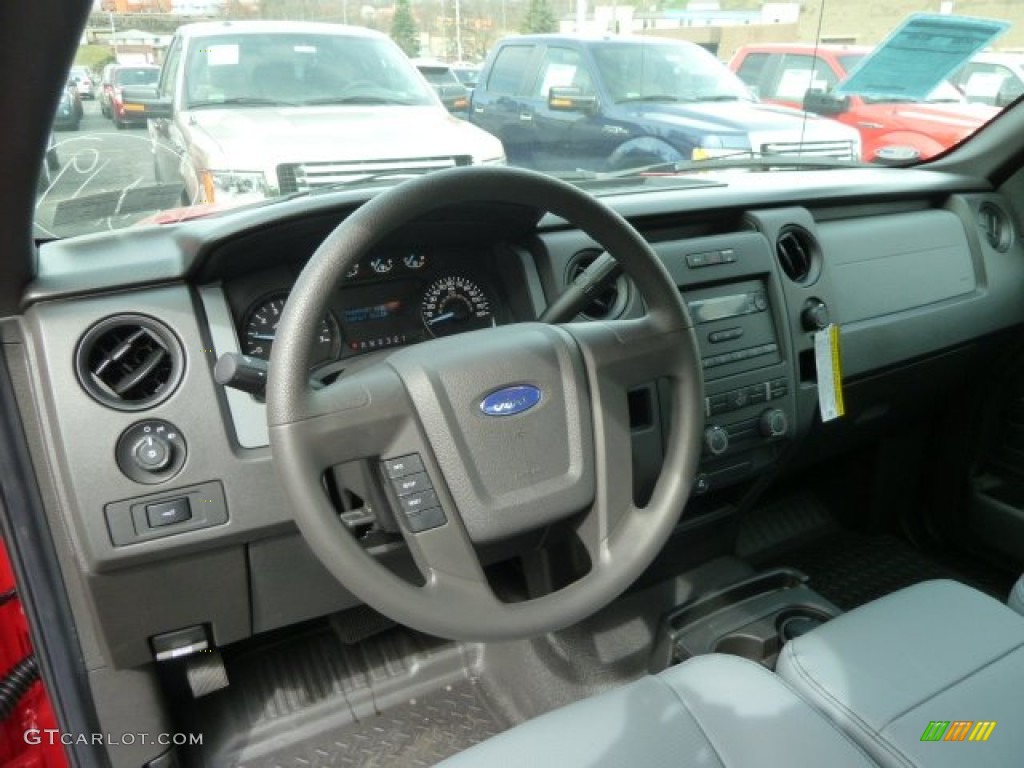 2012 Ford F150 XL Regular Cab 4x4 Steel Gray Dashboard Photo #62380695