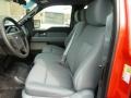 Steel Gray Front Seat Photo for 2012 Ford F150 #62380824
