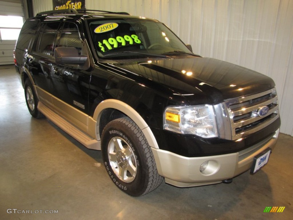 2007 Expedition Eddie Bauer 4x4 - Black / Camel photo #1