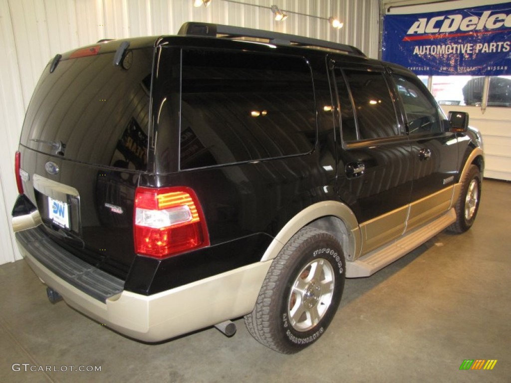 2007 Expedition Eddie Bauer 4x4 - Black / Camel photo #4