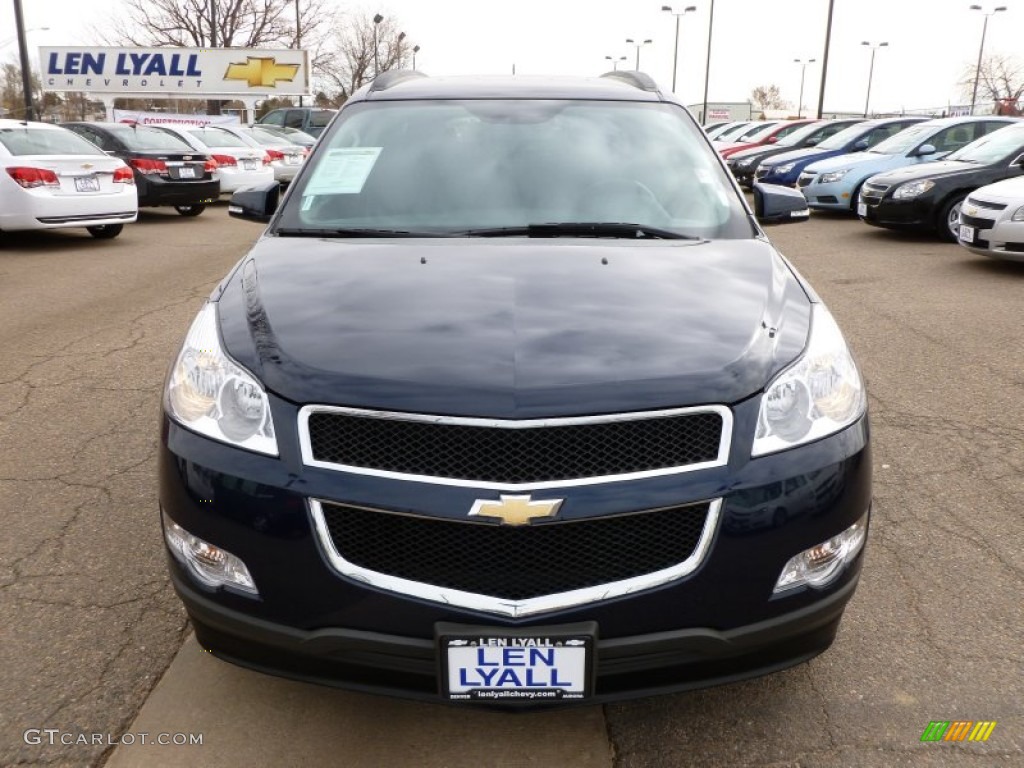 2012 Traverse LT AWD - Dark Blue Metallic / Ebony photo #3