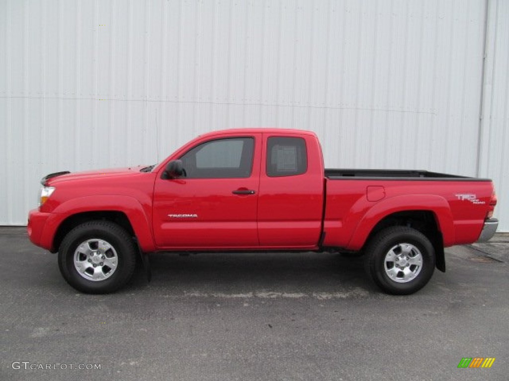 Radiant Red 2007 Toyota Tacoma V6 TRD Access Cab 4x4 Exterior Photo #62382987