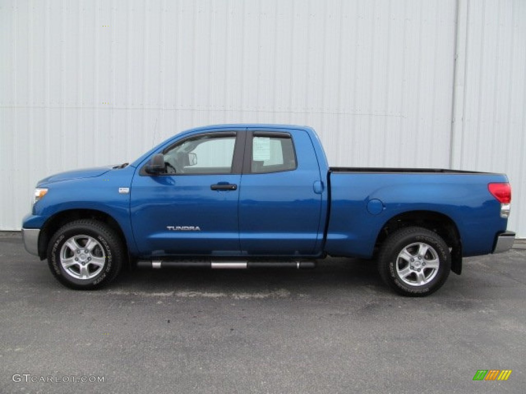 2008 Tundra Double Cab 4x4 - Blue Streak Metallic / Graphite Gray photo #2