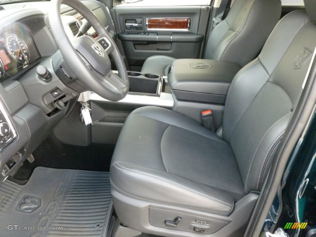 Dark Slate Gray Interior 2011 Dodge Ram 3500 HD Laramie Crew Cab 4x4 Dually Photo #62383533