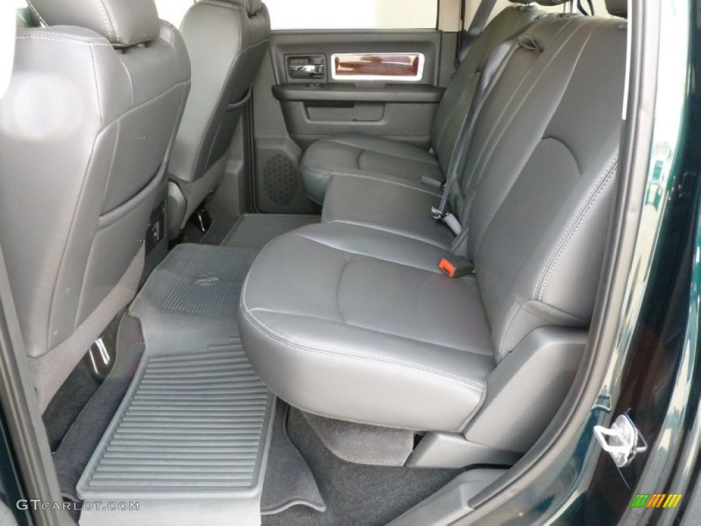 2011 Dodge Ram 3500 HD Laramie Crew Cab 4x4 Dually Rear Seat Photo #62383546