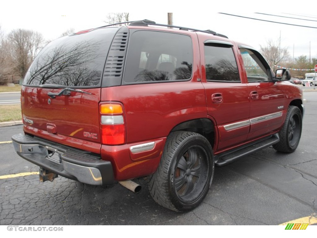 2002 Yukon SLT 4x4 - Garnet Red Metallic / Neutral/Shale photo #6