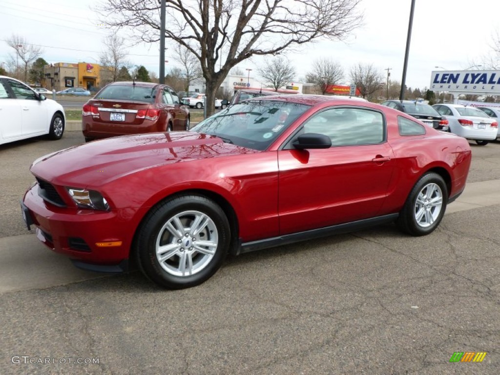 2011 Mustang V6 Coupe - Red Candy Metallic / Charcoal Black photo #1