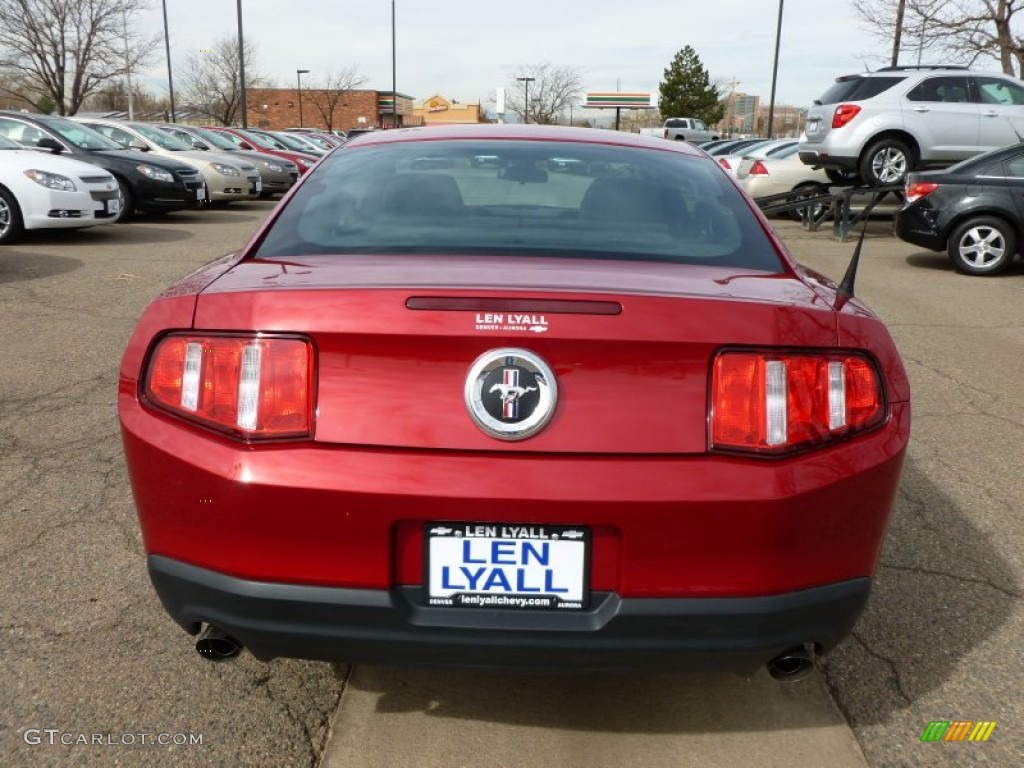 2011 Mustang V6 Coupe - Red Candy Metallic / Charcoal Black photo #5