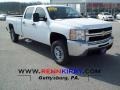 2009 Summit White Chevrolet Silverado 2500HD Work Truck Crew Cab 4x4  photo #1