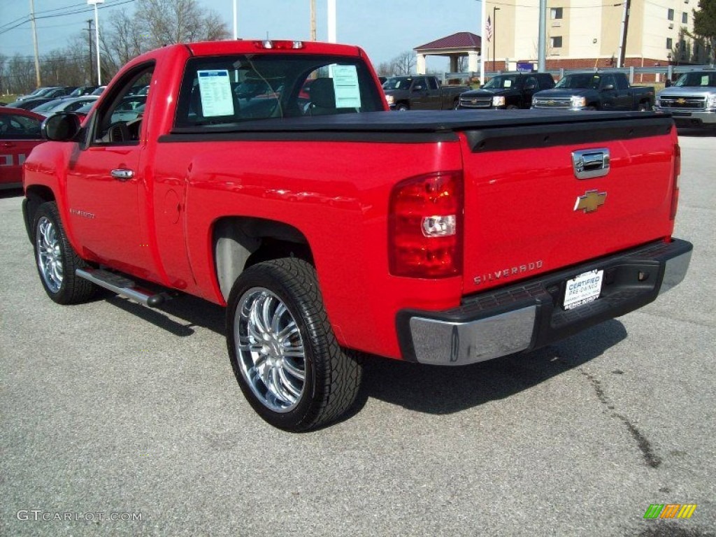 2008 Silverado 1500 Work Truck Regular Cab - Victory Red / Dark Titanium photo #2