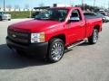 2008 Victory Red Chevrolet Silverado 1500 Work Truck Regular Cab  photo #11