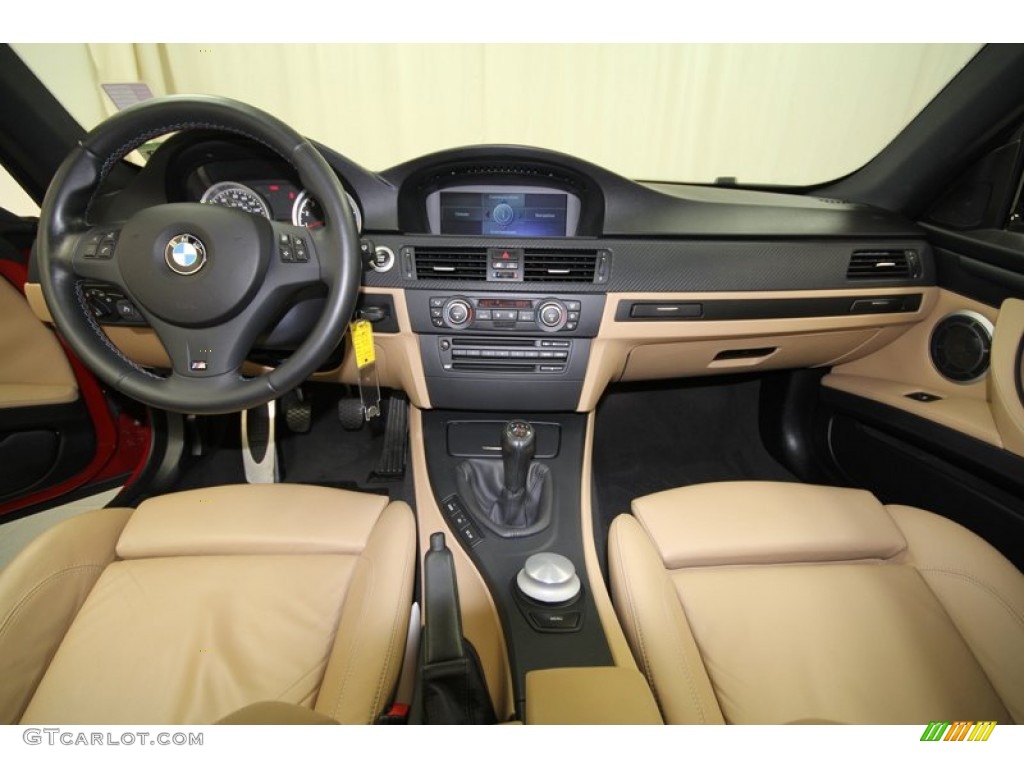 2008 BMW M3 Coupe Bamboo Beige Dashboard Photo #62385127