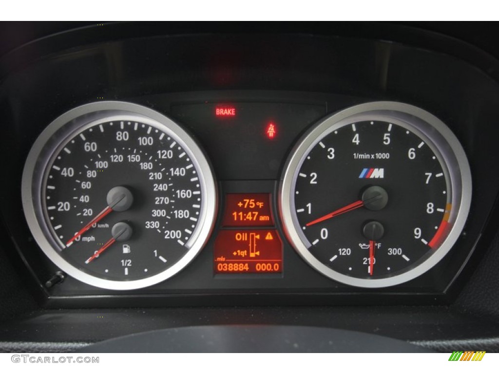2008 BMW M3 Coupe Gauges Photo #62385492