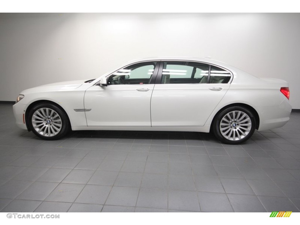 Mineral White Metallic 2010 BMW 7 Series 750Li Sedan Exterior Photo #62385888
