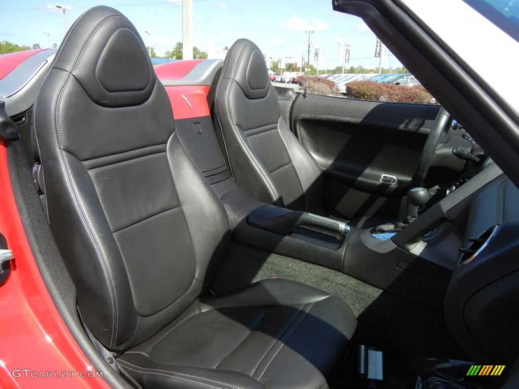 Ebony Interior 2007 Pontiac Solstice Roadster Photo #62387142