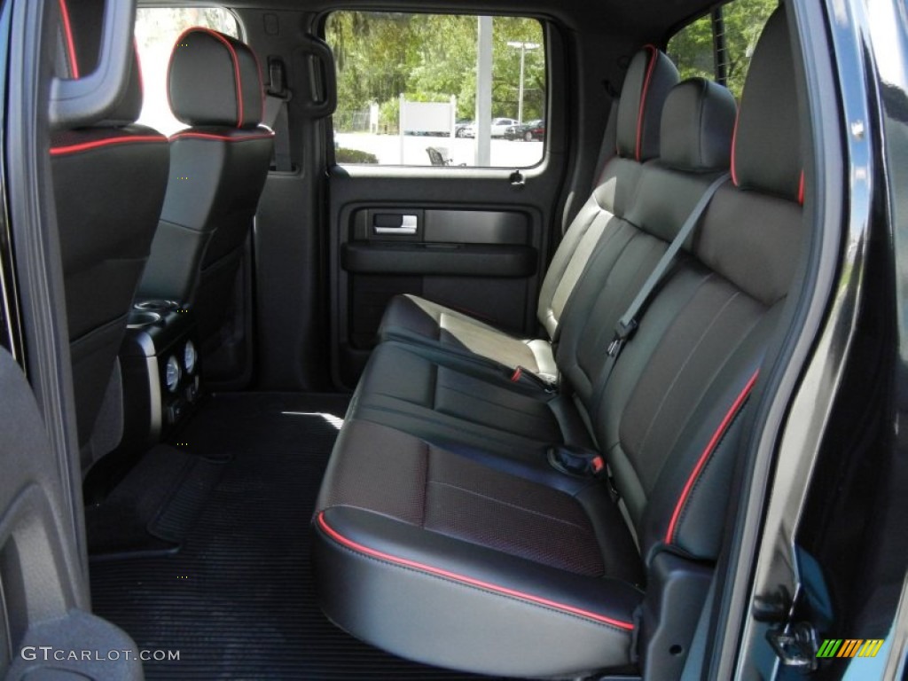 FX Sport Appearance Black/Red Interior 2012 Ford F150 FX4 SuperCrew 4x4 Photo #62387775