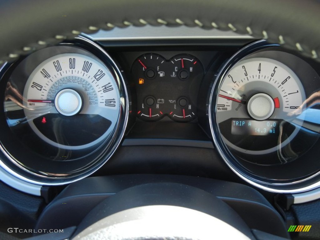 2012 Ford Mustang V6 Premium Coupe Gauges Photo #62387916