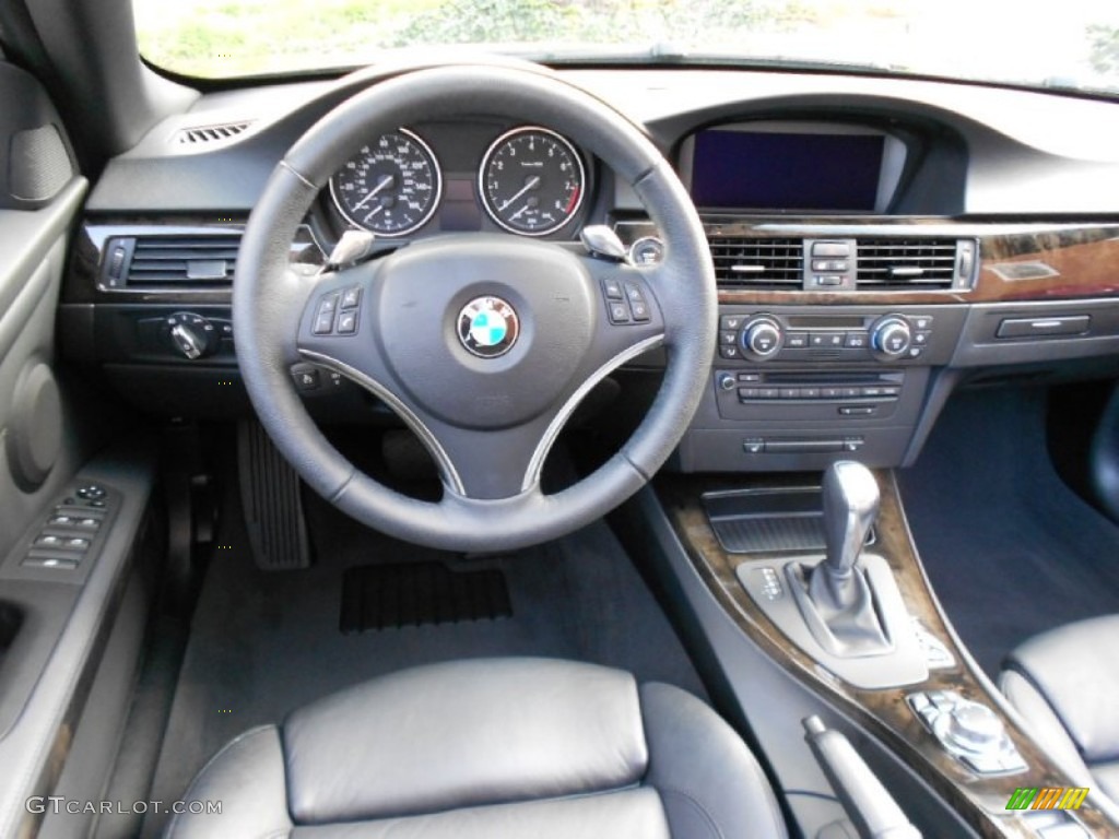 2009 BMW 3 Series 335i Convertible Black Dashboard Photo #62388381