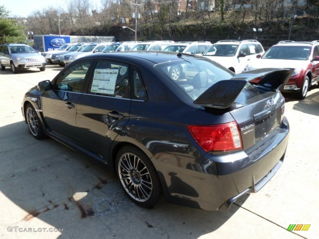 2012 Impreza WRX STi Limited 4 Door - Dark Gray Metallic / STi Limited Carbon Black photo #2