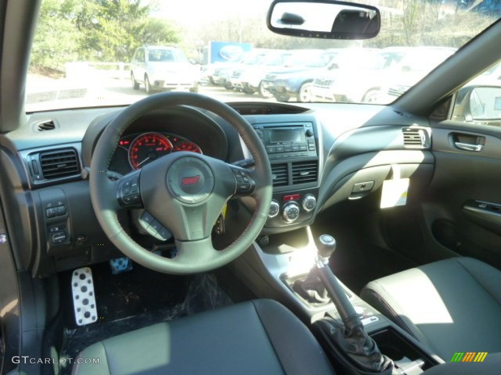 2012 Impreza WRX STi Limited 4 Door - Dark Gray Metallic / STi Limited Carbon Black photo #10