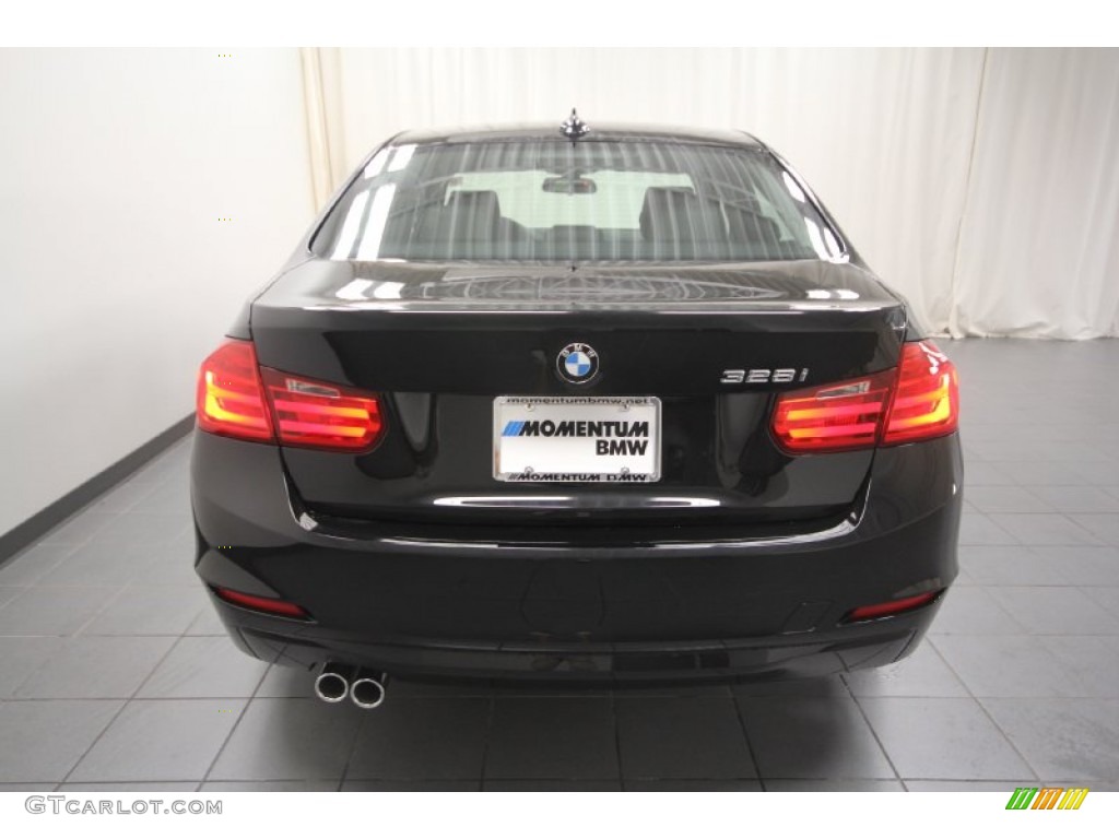 2012 3 Series 328i Sedan - Black Sapphire Metallic / Black photo #9