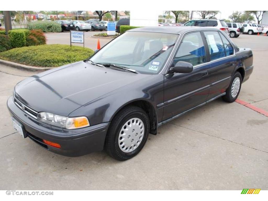 1992 Accord LX Sedan - Phantom Gray Pearl / Gray photo #3