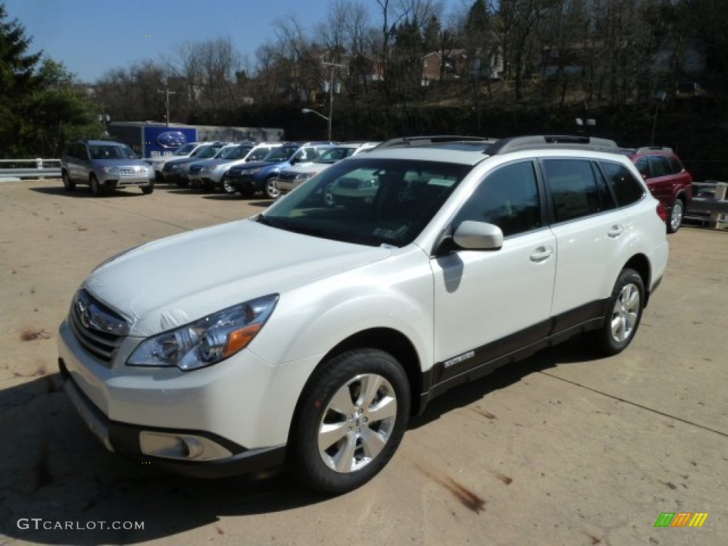 2012 Outback 3.6R Limited - Satin White Pearl / Warm Ivory photo #6