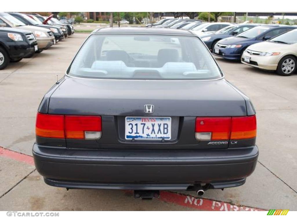 1992 Accord LX Sedan - Phantom Gray Pearl / Gray photo #6