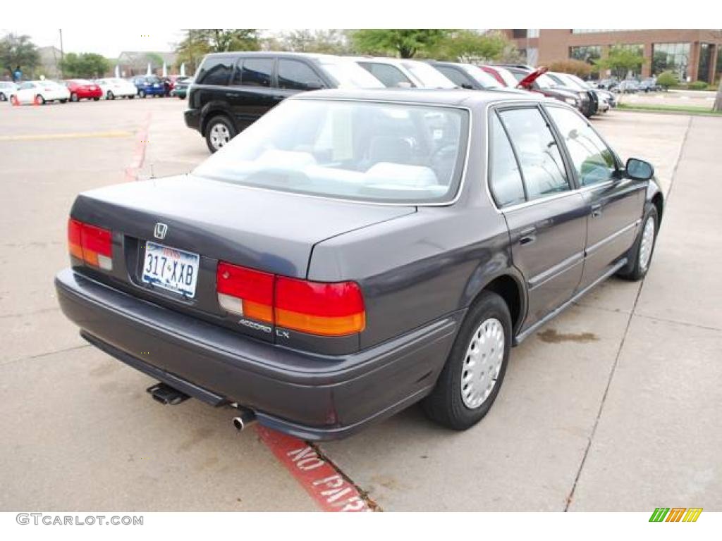 1992 Accord LX Sedan - Phantom Gray Pearl / Gray photo #7